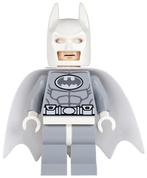 Batman, Light Bluish Gray Suit, White Cape and Cowl (Arctic Batman)