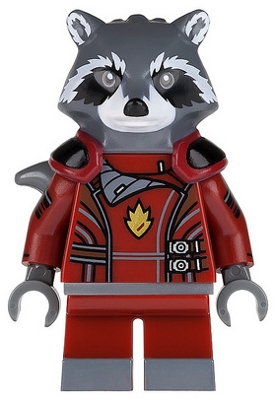 Rocket Raccoon in Dark Red Outfit