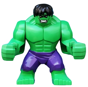 Hulk (Big Fig), Black Hair, Dark Purple Pants