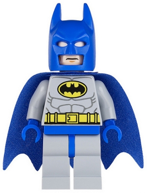 Batman, Light Bluish Gray Suit, Blue Cowl and Cape