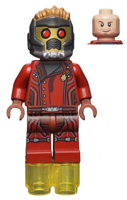 Star-Lord in Dark Red Outfit with Mask