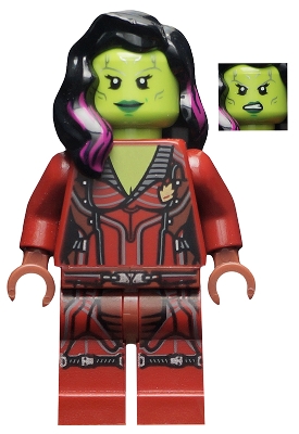 Gamora in Dark Red Outfit