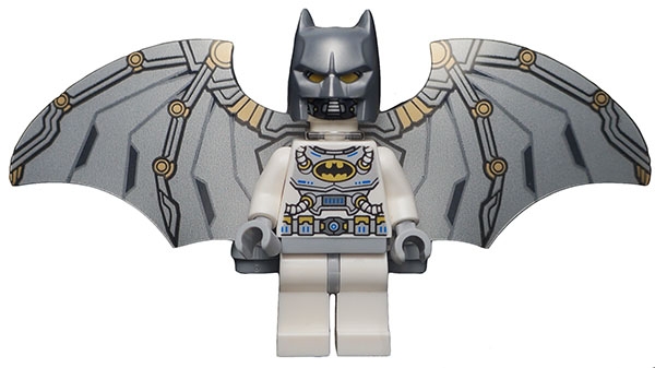 Batman, White Suit, Silver Cowl, Spacesuit with Wings