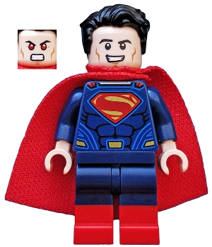 Superman in Dark Blue Suit with Dual Molded Legs with Red Boots