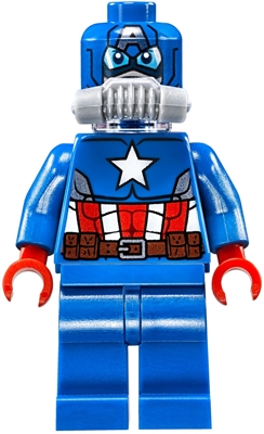 Captain America in Space Suit with Printed Mask