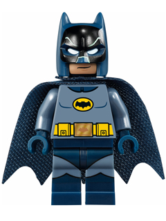 Batman, Sand Blue Suit, Dark Blue Cape and Cowl (60's TV Series)