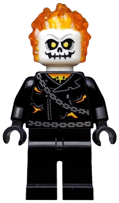 Ghost Rider, White Head, Torn Jacket