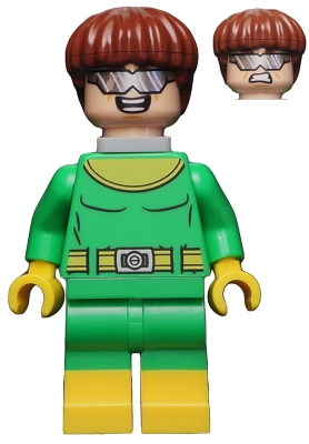 Dr. Octopus / Doc Ock in Bright Green and Yellow Outfit with No Tentacles