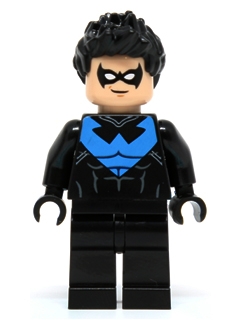Nightwing with Black Eyemask and Blue Chest Logo