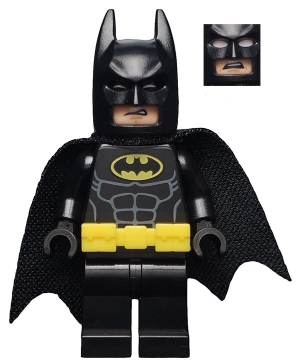 Batman, Black Suit, Black Cape and Cowl, Utility Belt (3626cpr9996 Head)