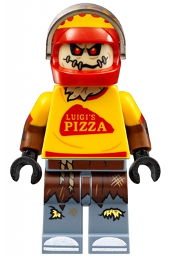 Scarecrow in Pizza Delivery Outfit