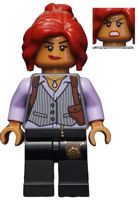 Barbara Gordon in Pinstripe Vest and Holster