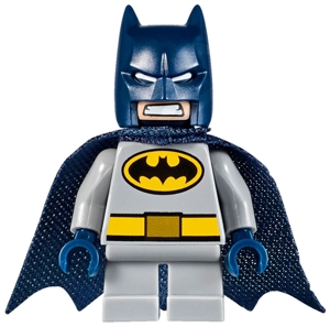 Batman, Light Bluish Gray Suit, Dark Blue Cape and Cowl, Short Legs