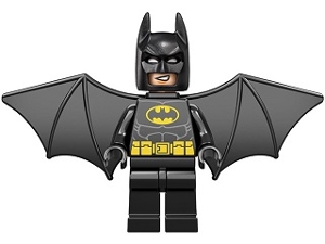 Batman, Black Suit, Black Cowl, Wings, Black Headband
