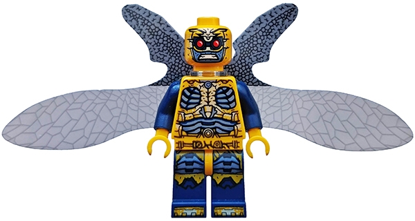 Parademon with Bright Light Orange Armor and Open Wings (DCEU)