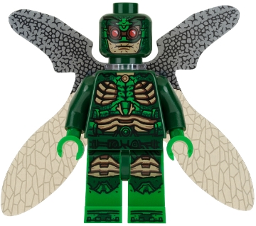 Parademon in Dark Green Outfit with Closed Wings