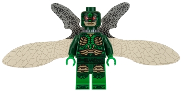 Parademon in Dark Green Outfit with Open Wings