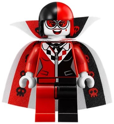 Harley Quinn in Cannon Ball Suit with Cape and Collar