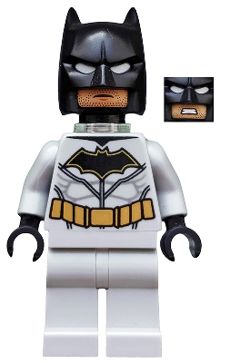 Batman, Light Bluish Gray Suit, Black Cowl, Neck Bracket