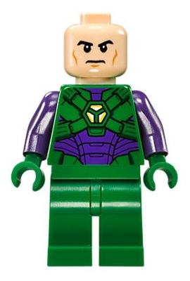 Lex Luthor in Green and Dark Purple Armor