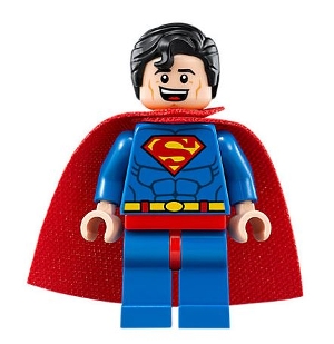 Superman with Large Open Mouth Smile