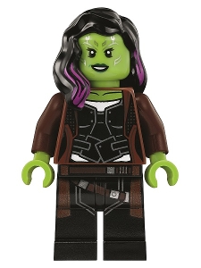 Gamora in Long Reddish Brown Coat