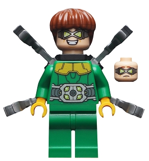 Dr. Octopus / Doc Ock in Green Outfit with Small Back Arms