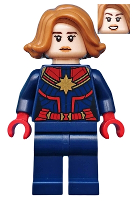 Captain Marvel with Medium Nougat Hair