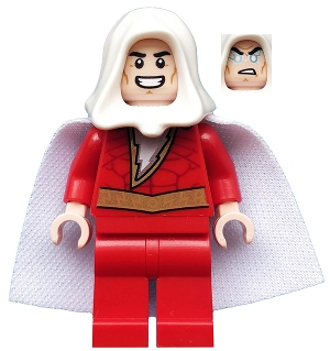 Shazam with White Hood and Cape
