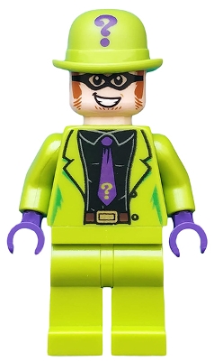 The Riddler in Lime Suit with Black Shirt