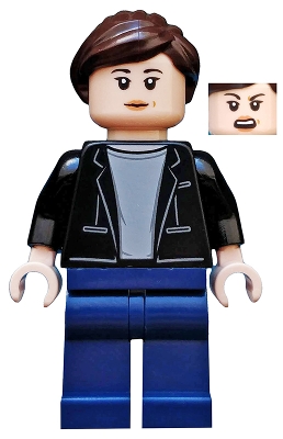 Maria Hill with Black Jacket and Dark Blue Legs