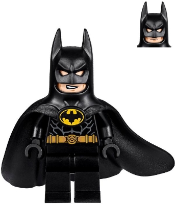 Batman, Black Suit, Black Cape and Cowl (Rubber), White Headband