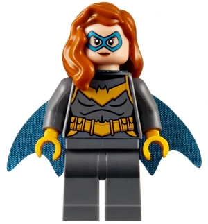 Batgirl, Dark Bluish Gray Suit, Blue Eyemask