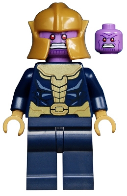 Thanos in Dark Blue and Gold Outfit (Plain Legs)