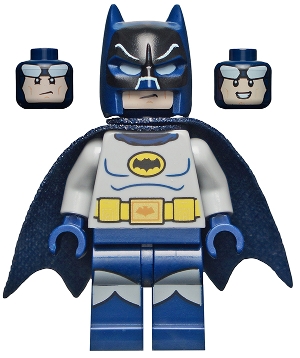Batman, Light Bluish Gray Suit, Dark Blue Cape and Cowl (60's TV Series)