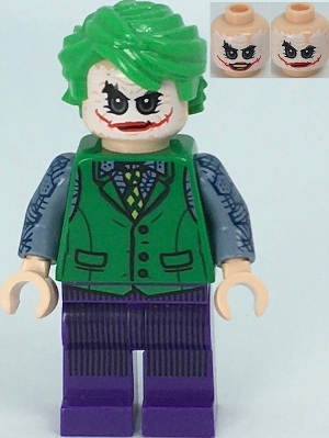The Joker with Green Vest and White Face Make-up (Dark Knight Trilogy)