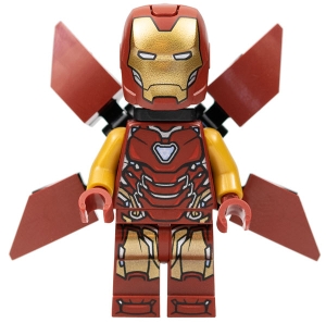 Iron Man Mark 85 Armor, Pearl Gold Arms, Trans-Light Blue Head