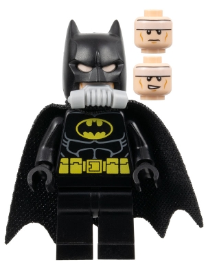 Batman, Black Suit, Black Cape and Cowl, Yellow Batman Logo, Breathing Apparatus