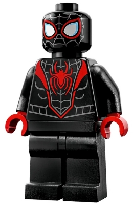 Spider-Man (Miles Morales), Red Hands, Gray Face Webbing