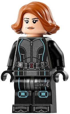 Black Widow, Pearl Dark Gray Jumpsuit, Medium Azure Highlights