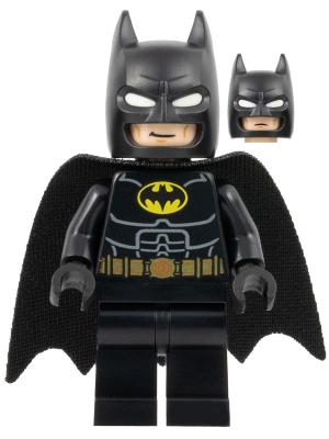 Batman, Black Suit, Black Cape and Cowl, Yellow Batman Logo, White Goggles (37157 Cape)