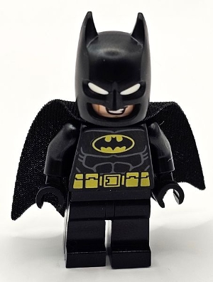 Batman, Black Suit, Black Cape and Cowl, Yellow Batman Logo (56630 Cape) (3626b Head), 55704 Cowl