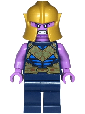 Thanos, Dark Blue and Gold Outfit, Gold Helmet