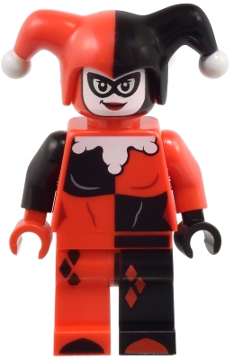 Harley Quinn in Jester Outfit, Red Head