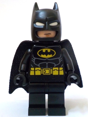Batman, Black Suit, Black Cape and Cowl, Yellow Batman Logo, White Eyes (37157 Cape), Angry
