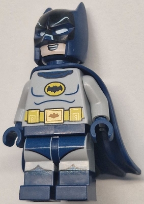 Batman, Light Bluish Gray Suit, Rubber Dark Blue Cape and Cowl (60's TV Series)
