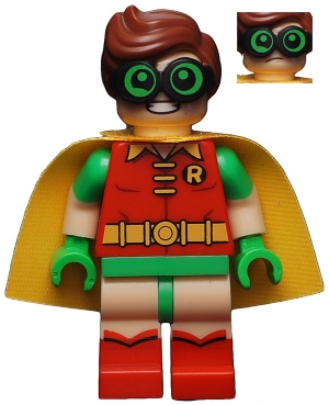 Robin - Green Glasses, Frown / Eyebrows Raised Pattern