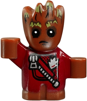 Groot - Baby, Red Outfit with Zipper