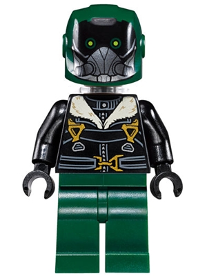 Vulture - Dark Green Flight Suit, Black Bomber Jacket