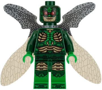 Parademon - Dark Green, Collapsed Wings